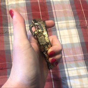 Sparkly Gold Size 10 Waist Belt